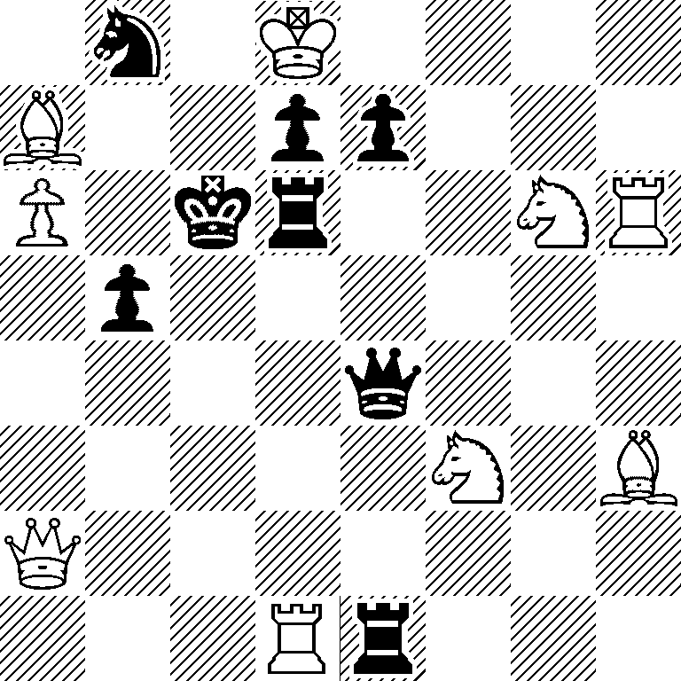 1n1K4/B2pp3/P1kr2NR/1p6/4q3/5N1B/Q7/3Rr3