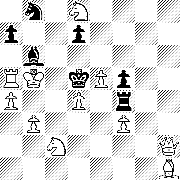 1n1N4/p2p4/1b6/RK1kPp2/P2P1r2/1P3P2/2N4Q/7B