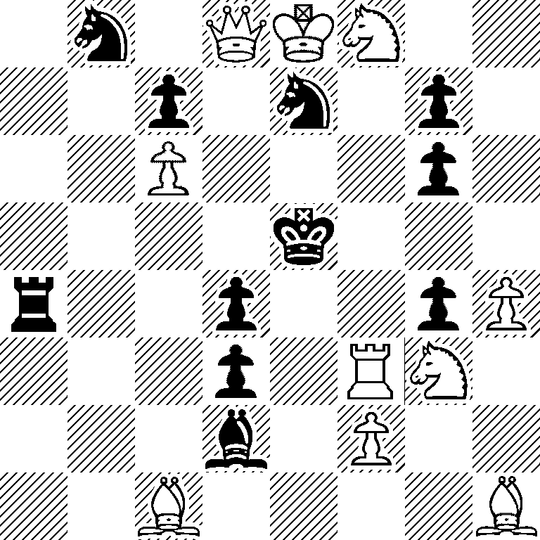 1n1QKN2/2p1n1p1/2P3p1/4k3/r2p2pP/3p1RN1/3b1P2/2B4B