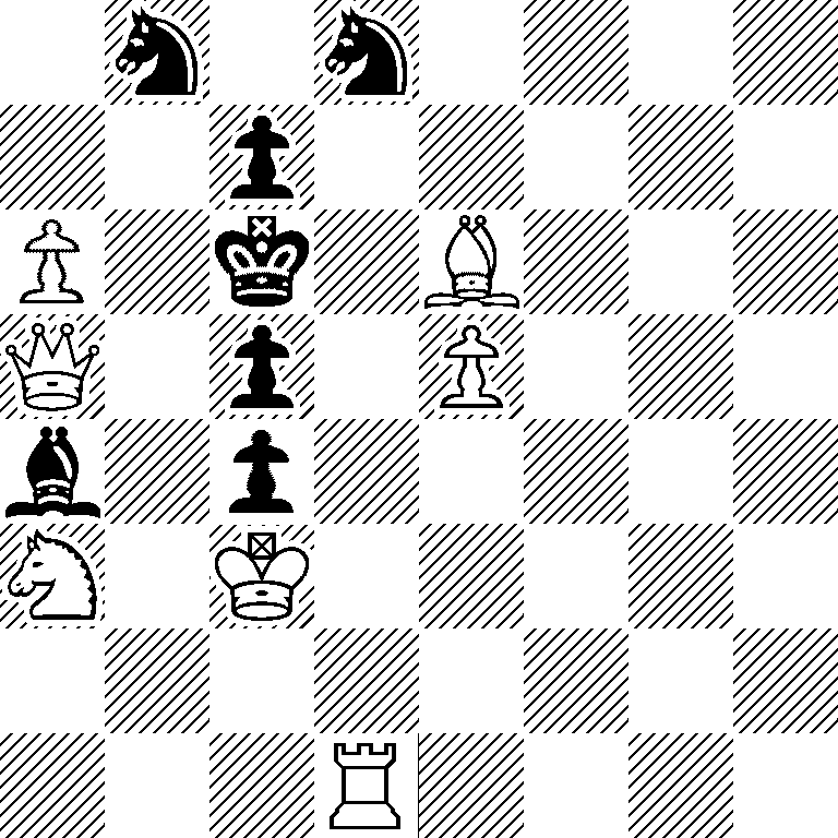 1n1n4/2p5/P1k1B3/Q1p1P3/b1p5/N1K5/8/3R4
