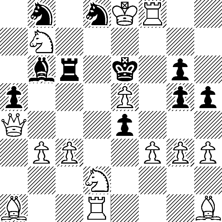 1n1nKR2/1N6/1br1k1p1/p3P1pp/Q3p3/1PP2PPP/3N4/B2R3B