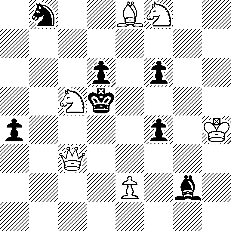1n2BN2/8/3p1p2/2Nk4/p4p1K/2Q5/4P1b1/8