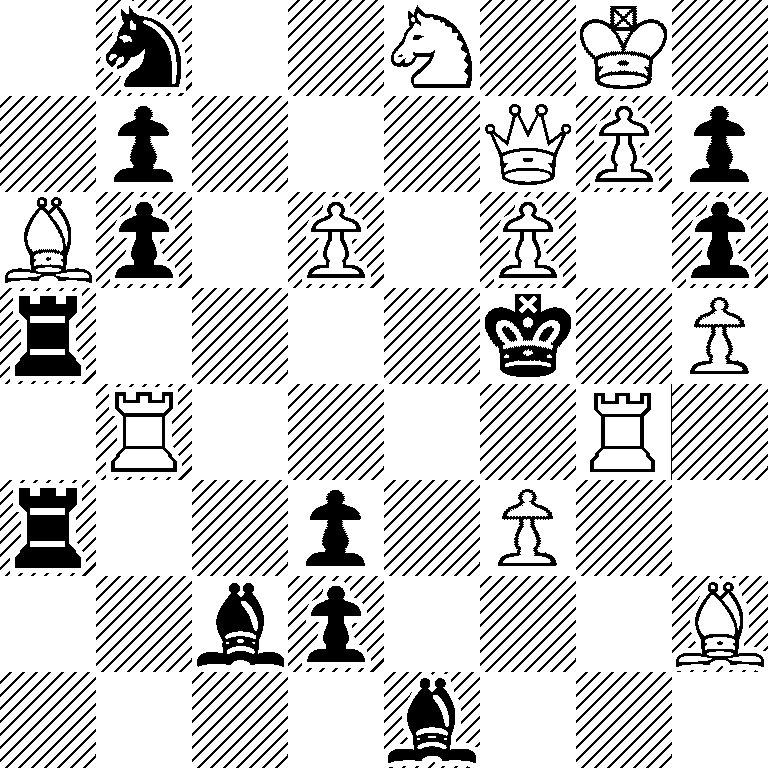 1n2N1K1/1p3QPp/Bp1P1P1p/r4k1P/1R4R1/r2p1P2/2bp3B/4b3
