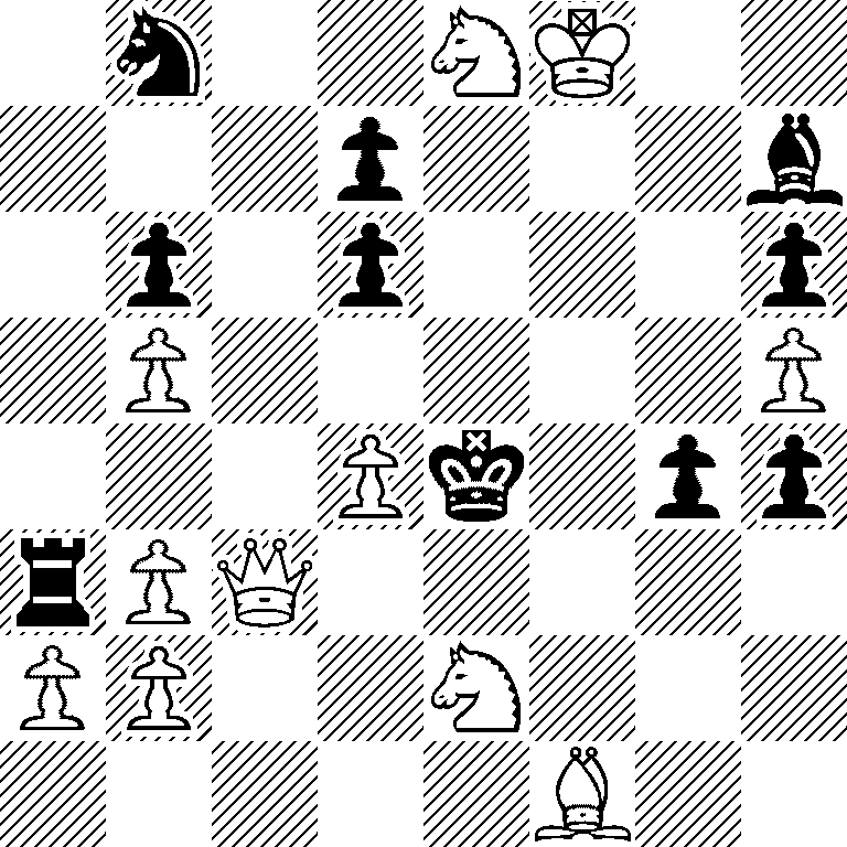 1n2NK2/3p3b/1p1p3p/1P5P/3Pk1pp/rPQ5/PP2N3/5B2