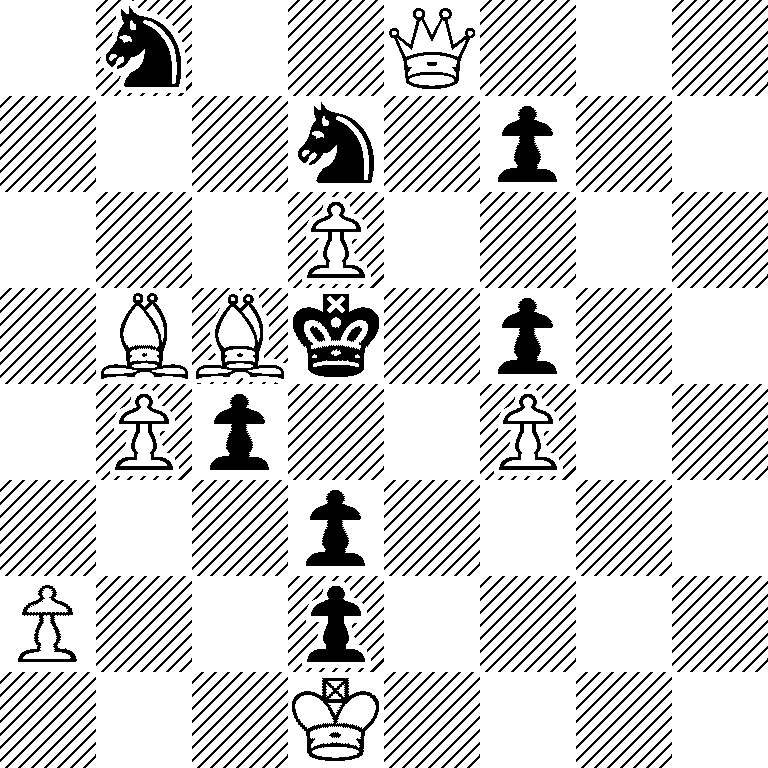 1n2Q3/3n1p2/3P4/1BBk1p2/1Pp2P2/3p4/P2p4/3K4