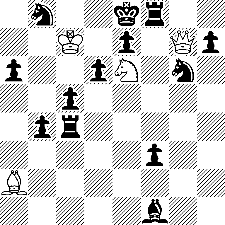 1n2kr2/2K1p1Qp/p2pN1n1/2p5/1pr5/5p2/B7/5b2