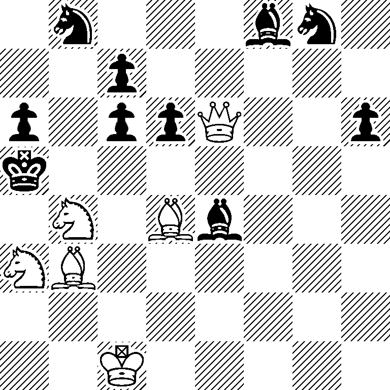 1n3bn1/2p5/p1ppQ2p/k7/1N1Bb3/NB6/8/2K5
