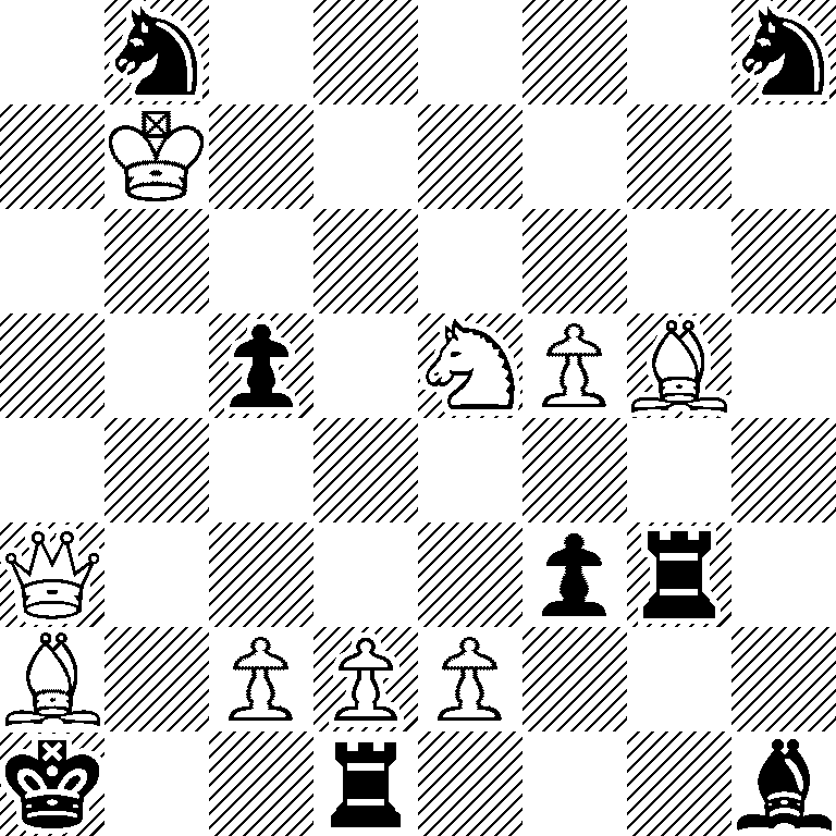 1n5n/1K6/8/2p1NPB1/8/Q4pr1/B1PPP3/k2r3b