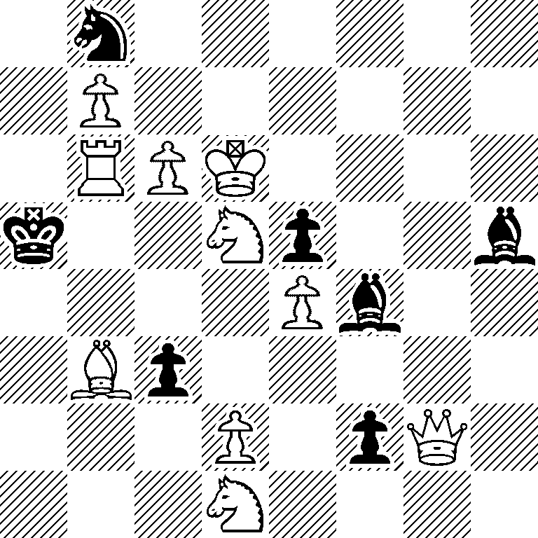 1n6/1P6/1RPK4/k2Np2b/4Pb2/1Bp5/3P1pQ1/3N4