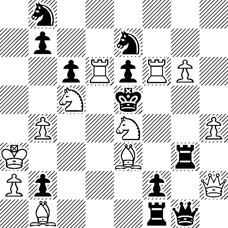 1n6/1p2n3/2pRpRP1/2N1k3/1P2N2P/K3B1r1/Pp3p1Q/1B3rq1