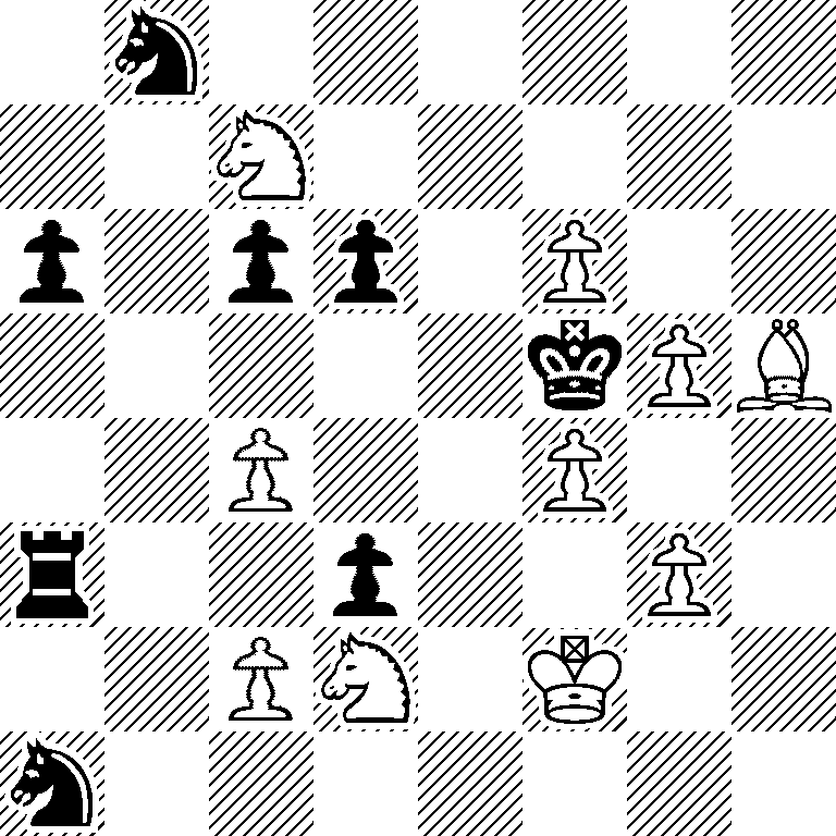 1n6/2N5/p1pp1P2/5kPB/2P2P2/r2p2P1/2PN1K2/n7