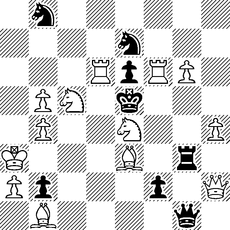 1n6/4n3/3RpRP1/1PN1k3/1P2N2P/K3B1r1/Pp3p1Q/1B4q1