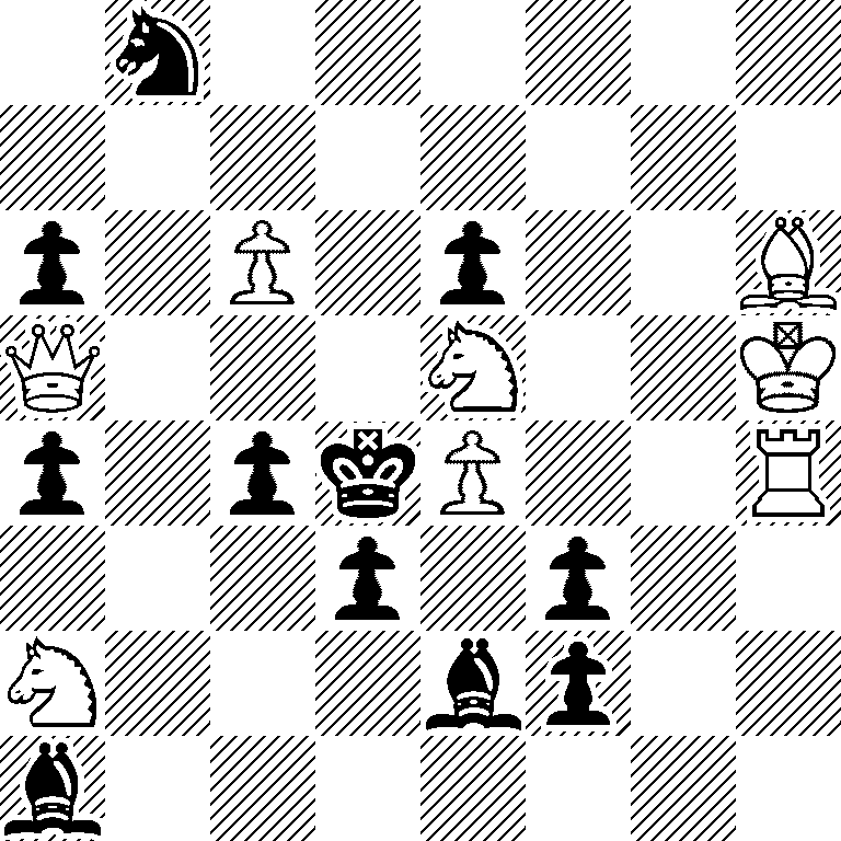 1n6/8/p1P1p2B/Q3N2K/p1pkP2R/3p1p2/N3bp2/b7