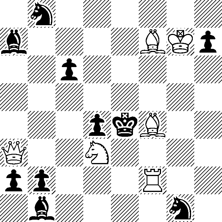 1n6/b4BKp/2p5/8/3pkB2/Q2N4/pp3R2/1b4n1