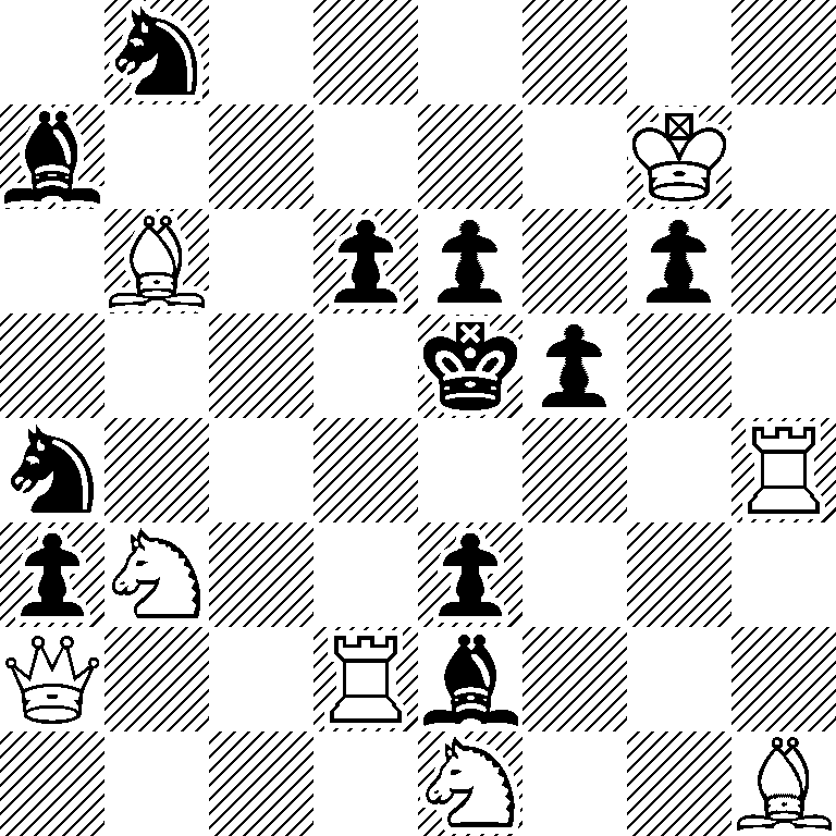 1n6/b5K1/1B1pp1p1/4kp2/n6R/pN2p3/Q2Rb3/4N2B