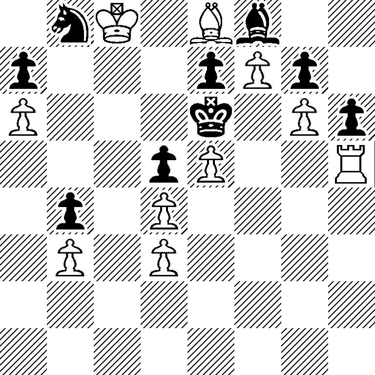 1nK1Bb2/p3pPp1/P3k1Pp/3pP2R/1p1P4/1P1P4/8/8