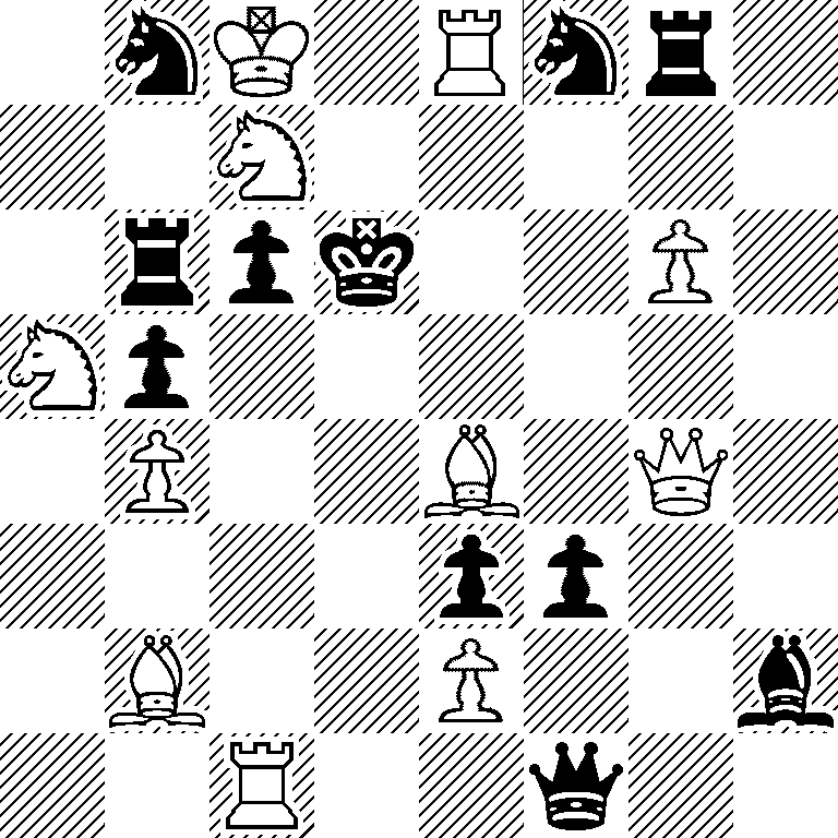 1nK1Rnr1/2N5/1rpk2P1/Np6/1P2B1Q1/4pp2/1B2P2b/2R2q2