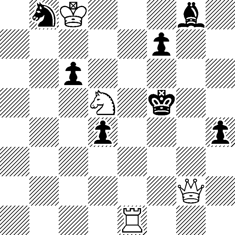 1nK3b1/5p2/2p5/3N1k2/3p3p/8/6Q1/4R3