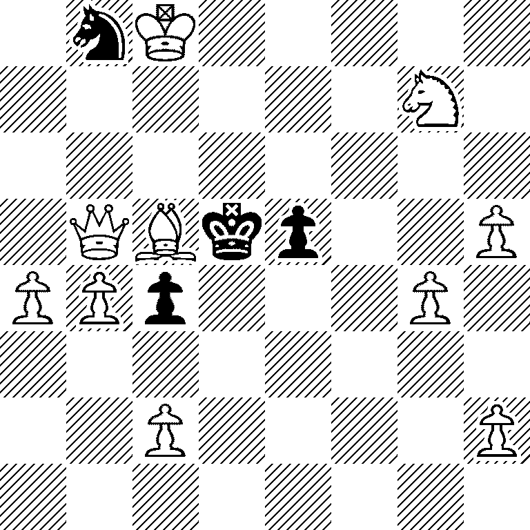 1nK5/6N1/8/1QBkp2P/PPp3P1/8/2P4P/8