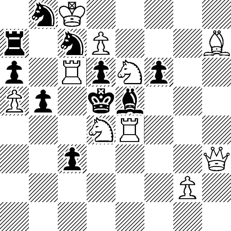 1nK5/r1nP3B/p1RpNp2/Pp1kb3/3NR3/2p4Q/6P1/8