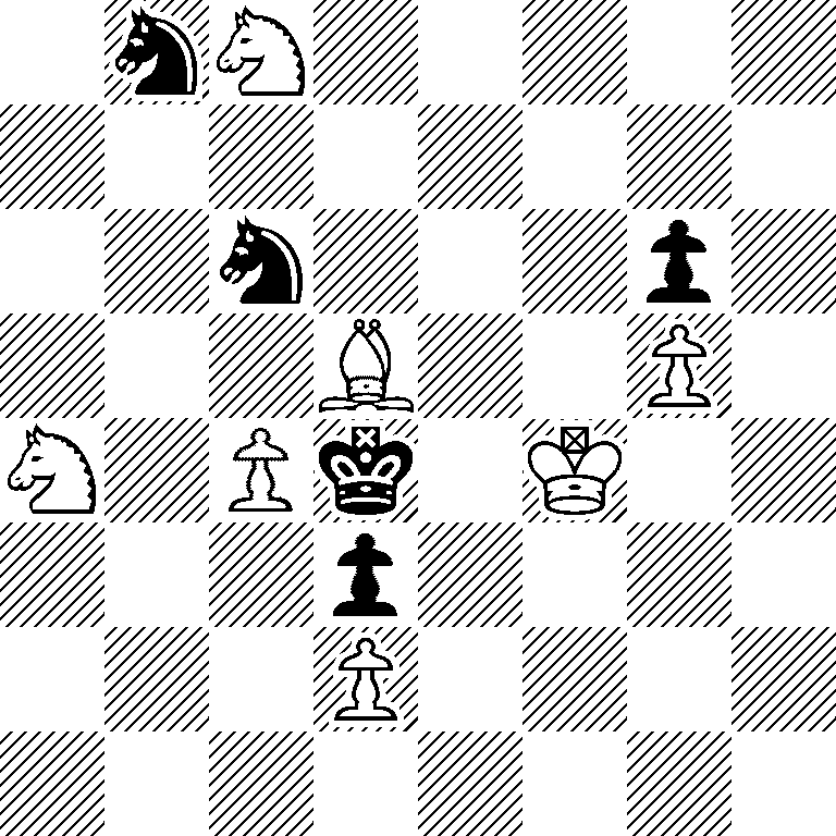 1nN5/8/2n3p1/3B2P1/N1Pk1K2/3p4/3P4/8