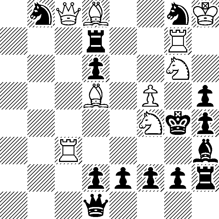 1nQB2nK/3r2R1/3p2N1/3B1P1p/5Nkp/2R4b/3ppppr/3q4