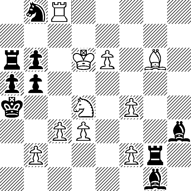 1nR5/8/rp1KP1B1/pp6/k2N1P2/2PP3b/1P3Pr1/6b1