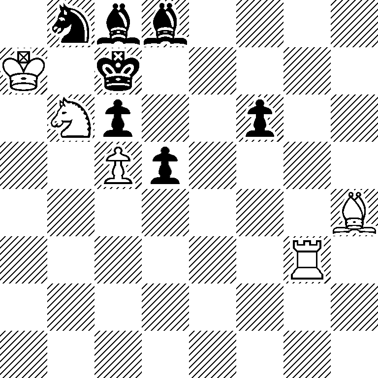 1nbb4/K1k5/1Np2p2/2Pp4/7B/6R1/8/8