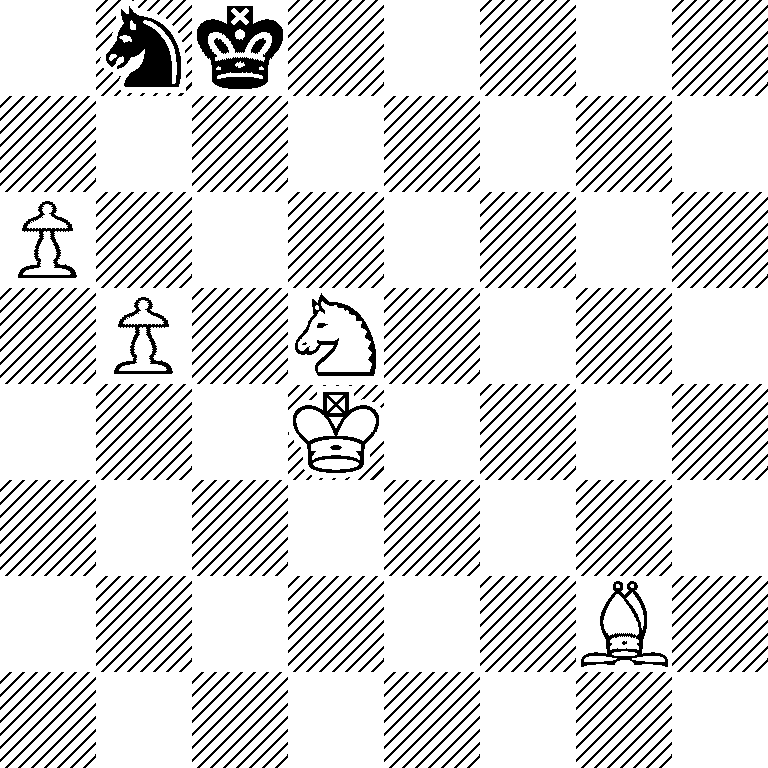 1nk5/8/P7/1P1N4/3K4/8/6B1/8