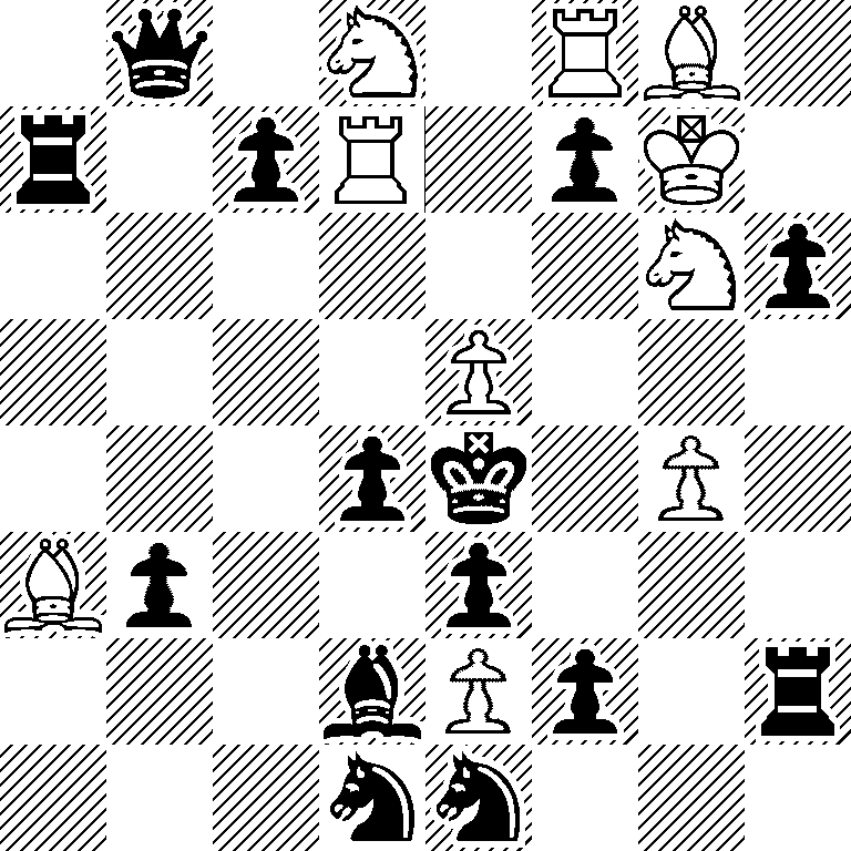 1q1N1RB1/r1pR1pK1/6Np/4P3/3pk1P1/Bp2p3/3bPp1r/3nn3