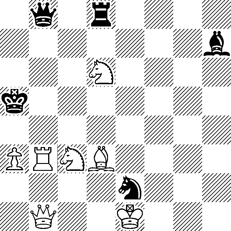 1q1r4/7b/3N4/k7/8/PRNB4/4n3/1Q2K3