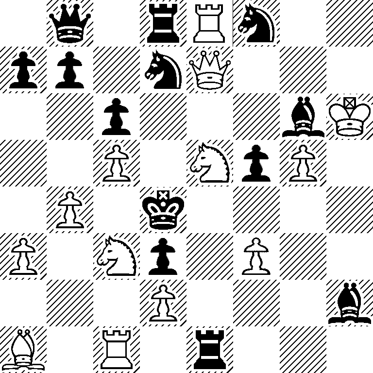 1q1rRn2/pp1nQ3/2p3bK/2P1NpP1/1P1k4/P1Np1P2/3P3b/B1R1r3