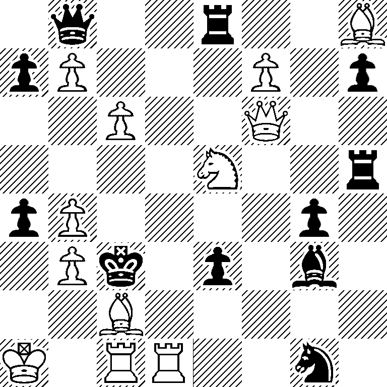 1q2r2B/pP3P1p/2P2Q2/4N2r/pP4p1/1Pk1p1b1/2B5/K1RR2n1