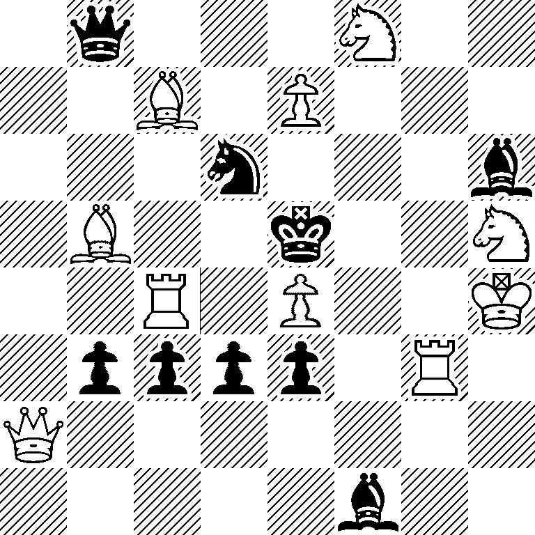 1q3N2/2B1P3/3n3b/1B2k2N/2R1P2K/1pppp1R1/Q7/5b2