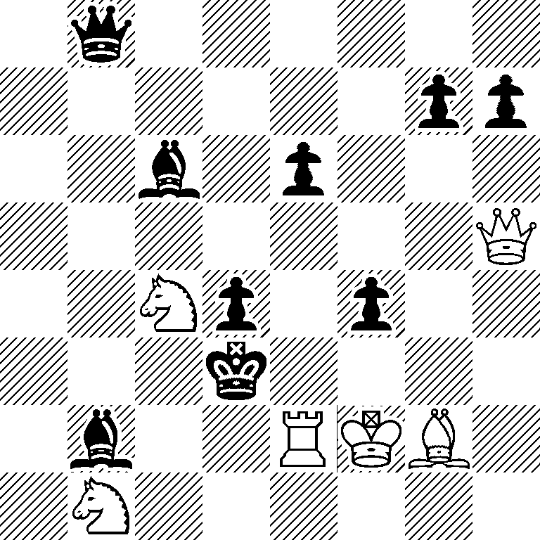 1q6/6pp/2b1p3/7Q/2Np1p2/3k4/1b2RKB1/1N6