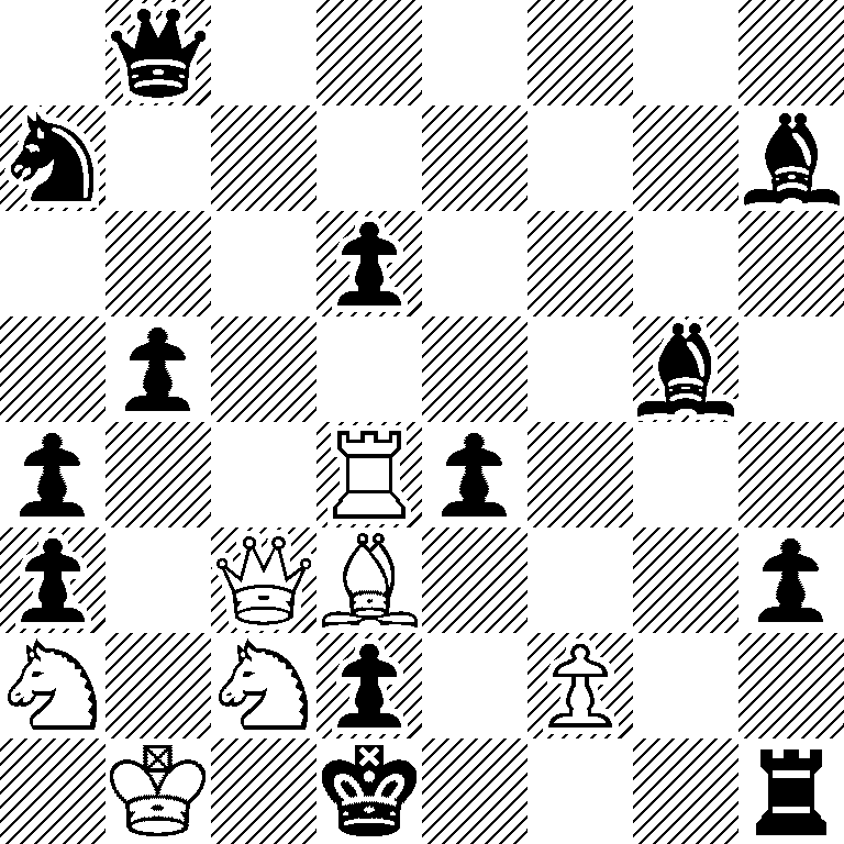 1q6/n6b/3p4/1p4b1/p2Rp3/p1QB3p/N1Np1P2/1K1k3r
