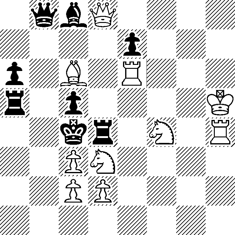 1qbQ4/4p3/p1B1R3/r1p4K/2kr1N1R/2PN4/2PP4/8