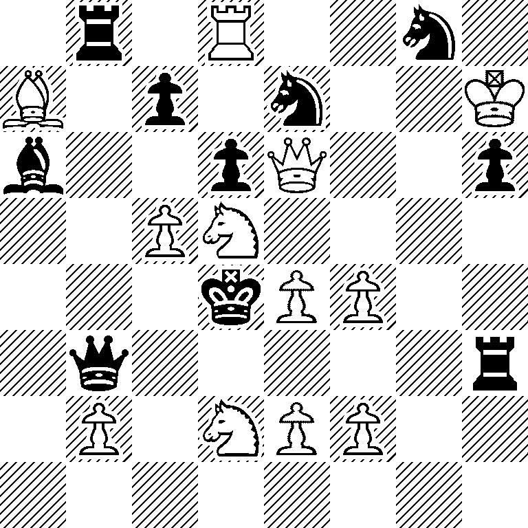 1r1R2n1/B1p1n2K/b2pQ2p/2PN4/3kPP2/1q5r/1P1NPP2/8