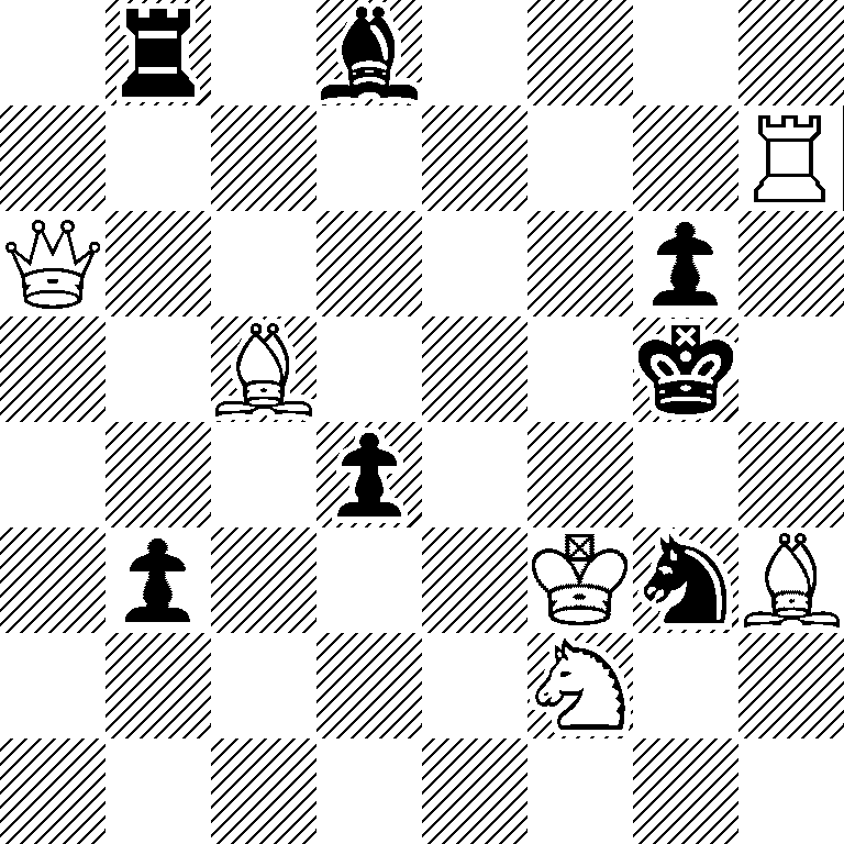 1r1b4/7R/Q5p1/2B3k1/3p4/1p3KnB/5N2/8