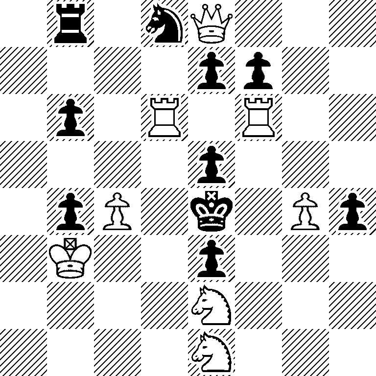 1r1nQ3/4pp2/1p1R1R2/4p3/1pP1k1Pp/1K2p3/4N3/4N3