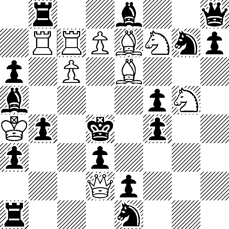 1r2b2q/1RRPBNnp/p1P1B3/b4pN1/Kp1k1p2/p2p4/3Qp3/r3n3