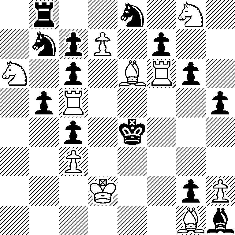 1r2n1N1/1npP1p2/N1p1BRp1/1pR4p/2p1k3/2P5/3K2pP/6Bb