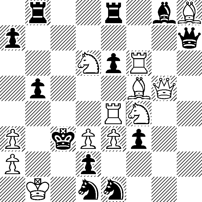 1r2r1bB/p6q/3NpR2/1p3BQ1/4RN2/P1kPPp2/P2p4/1K1nn3