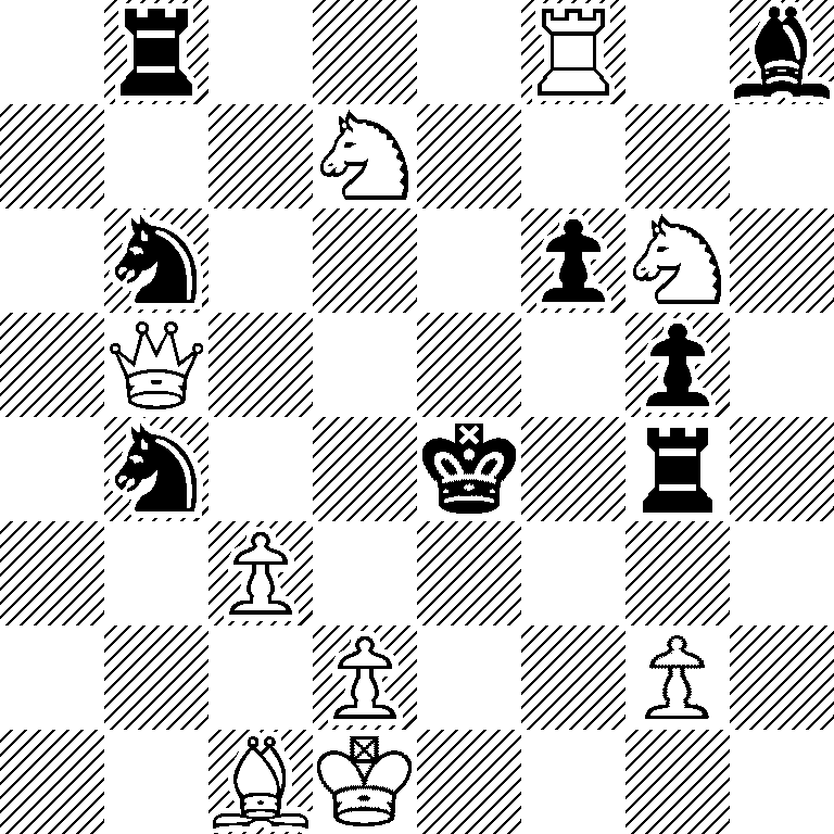 1r3R1b/3N4/1n3pN1/1Q4p1/1n2k1r1/2P5/3P2P1/2BK4
