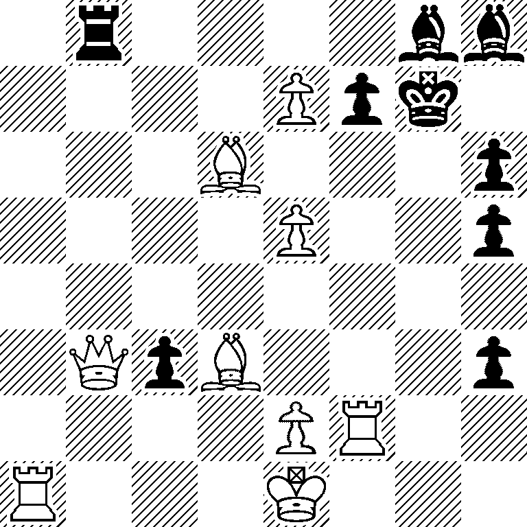 1r4bb/4Ppk1/3B3p/4P2p/8/1QpB3p/4PR2/R3K3