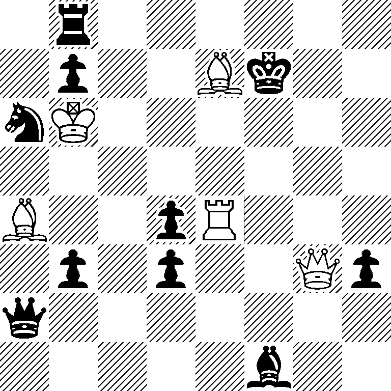 1r6/1p2Bk2/nK6/8/B2pR3/1p1p2Qp/q7/5b2
