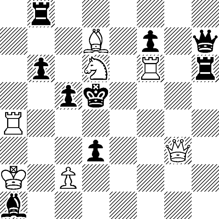 1r6/3B1p1q/1p1N1R1r/2pk4/R7/3p2Q1/K1P5/b7