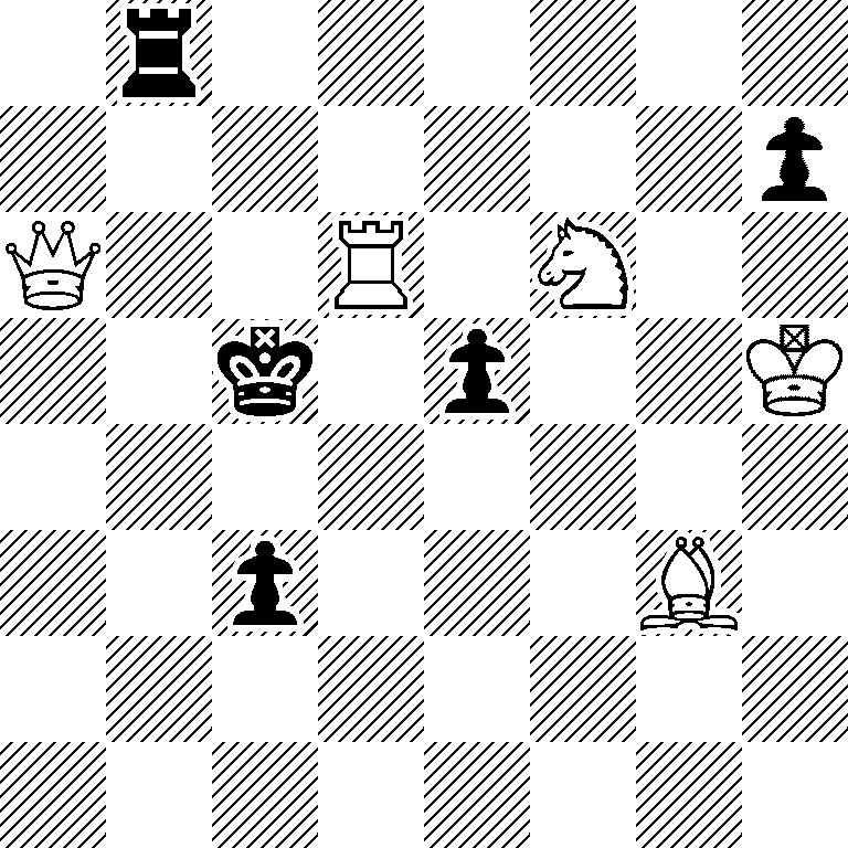 1r6/7p/Q2R1N2/2k1p2K/8/2p3B1/8/8
