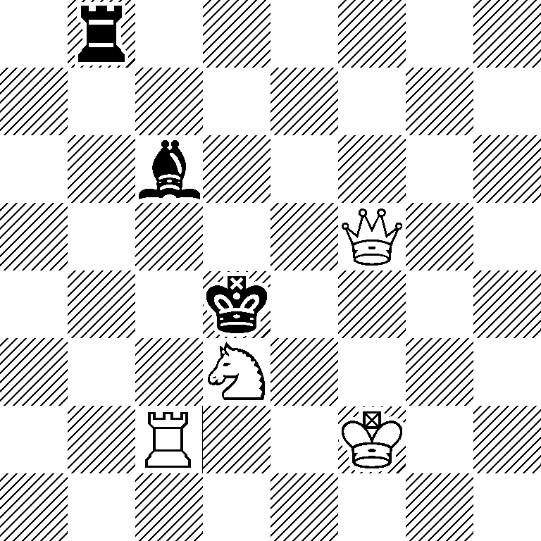 1r6/8/2b5/5Q2/3k4/3N4/2R2K2/8