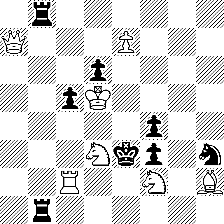 1r6/Q3P3/3p4/2pK4/5p2/3Nkp1n/2R2N1B/1r6